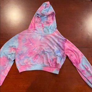 Cotton  candy  cropped sweatshirt